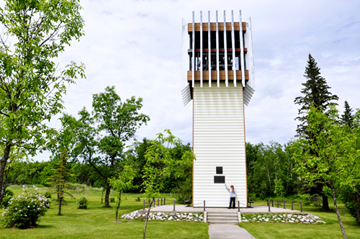 Karen Duquette at the Carillon Bell Tower.